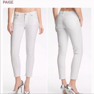 Paige - White Kylie Crop Jeans